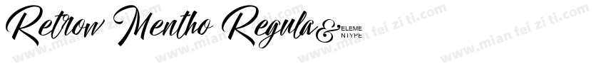 Retrow Mentho Regula字体转换